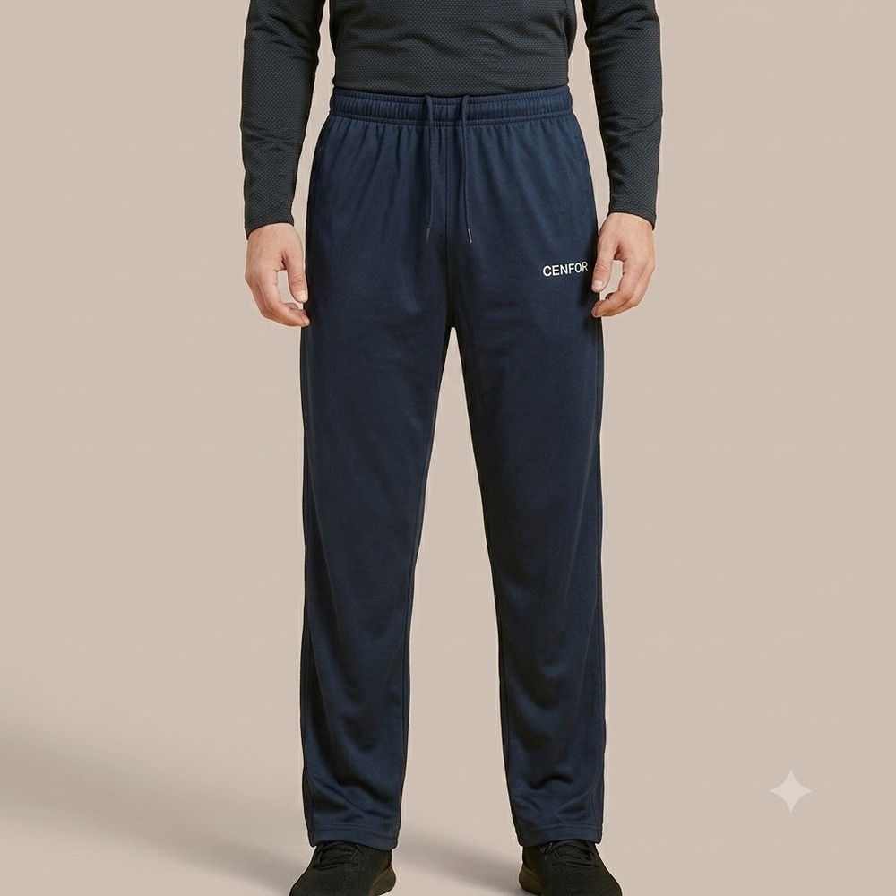 Cenfor Athletic Track Pants Mens M Gray Elastic Waist Training Joggers